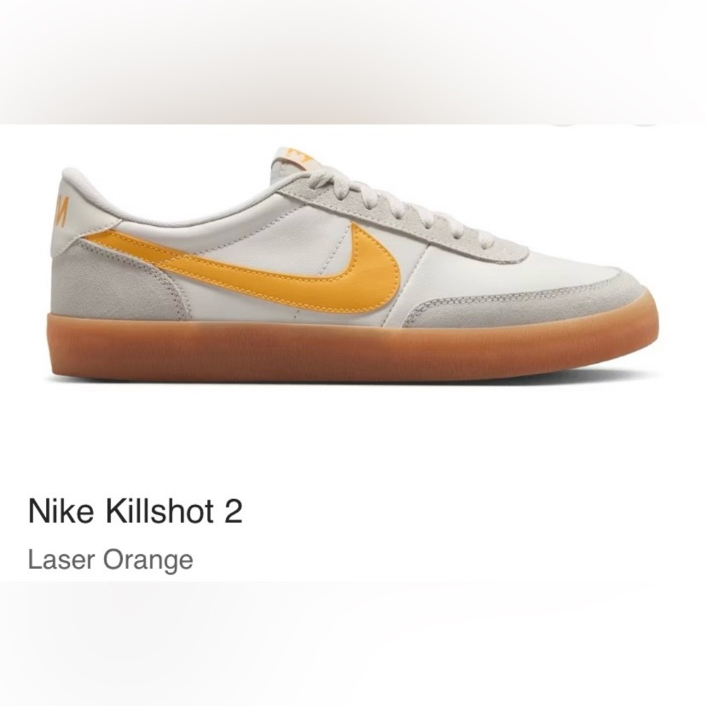Nike Killshot 2 Sneaker Laser Orange; size 11